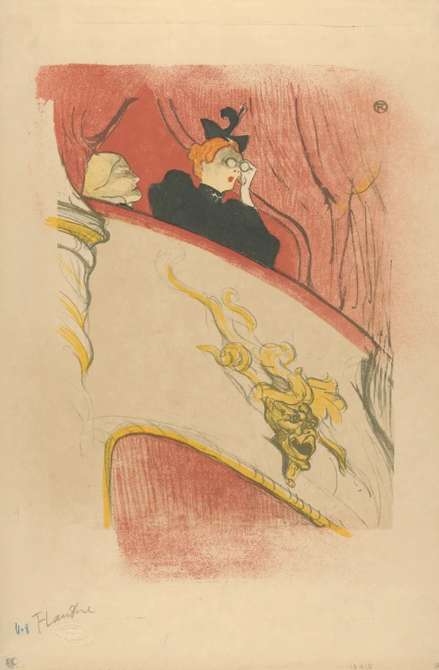 The Box with the Gilded Mask, Henri de Toulouse-Lautrec