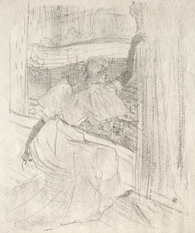 Yvette Guilbert: Saluant le public, Henri de Toulouse-Lautrec