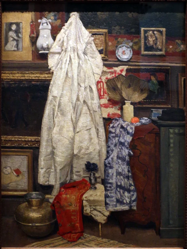 Interior de ateliê ou O vestido branco, Henri Evenepoel