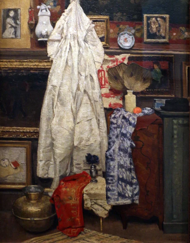 Interior de taller o El vestido blanco, Henri Evenepoel