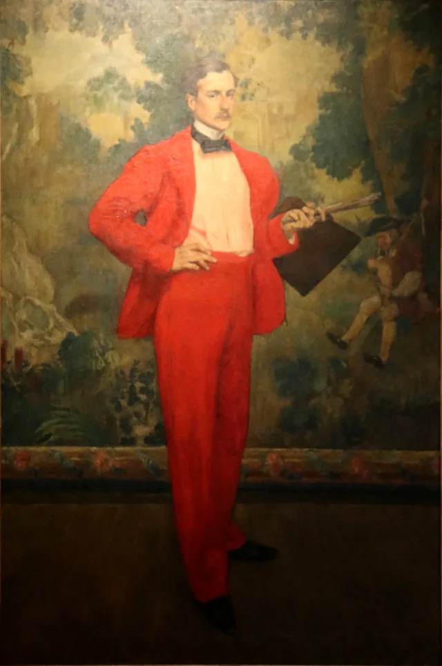 O homem de vermelho ou Retrato do pintor Paul Baignères, Henri Evenepoel