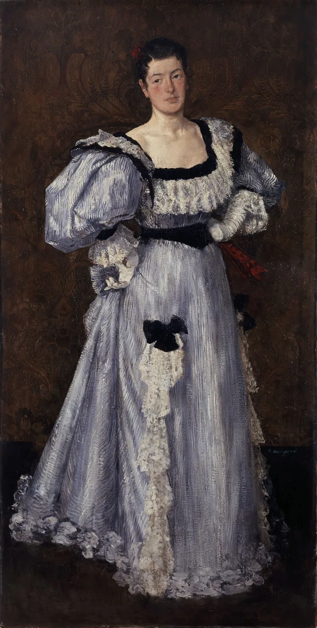 Retrato de Hélène Roulet, esposa do pintor Adolphe Crespin, Henri Evenepoel