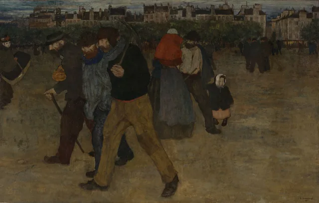 Volta do trabalho ao pôr do sol, Henri Evenepoel