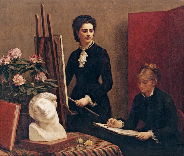 La Leçon de dessin dans l'atelier, Henri Fantin-Latour