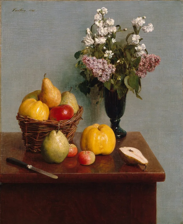 Nature morte aux fleurs et aux fruits, Henri Fantin-Latour