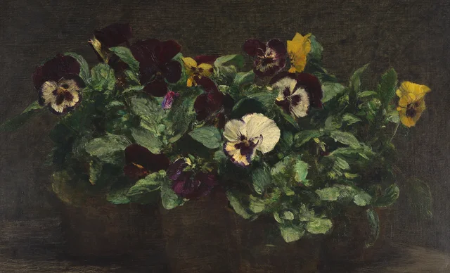 Naturaleza muerta con pensamientos, Henri Fantin-Latour