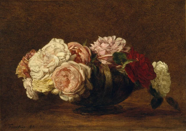 Roses dans un bol, Henri Fantin-Latour