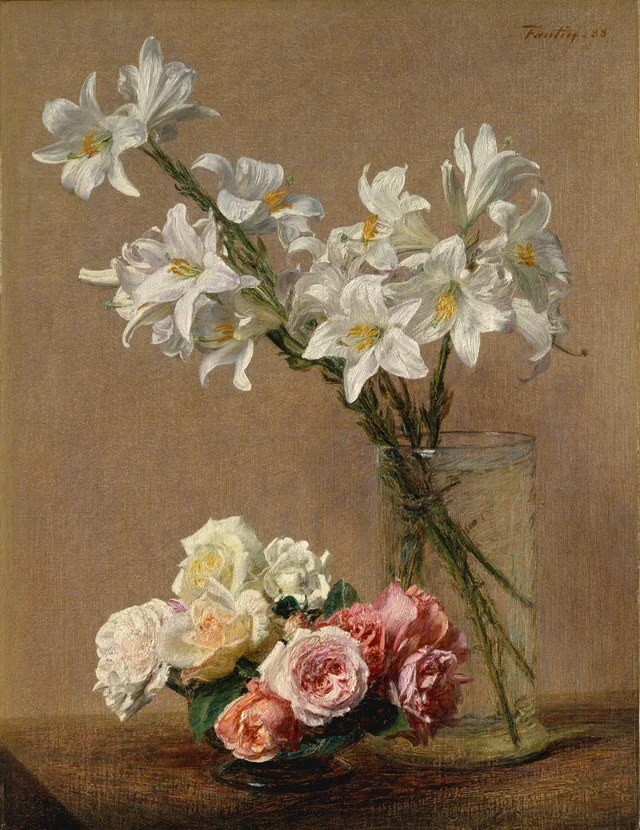 Roses et lis