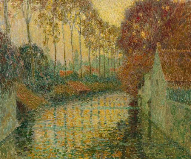 Canal en automne (Gisors), Henri Le Sidaner
