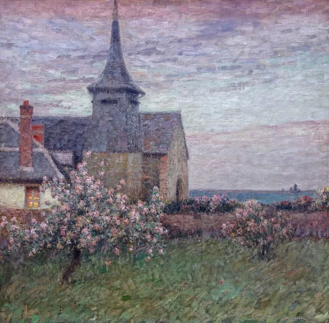 Le presbytère et l'église de Gerberoy, Henri Le Sidaner