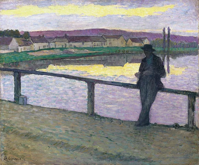 Sunset on Pont-Aven (Young Man by the Sea)