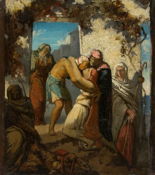 Une scène de l'histoire de Tobie, Henri Lehmann