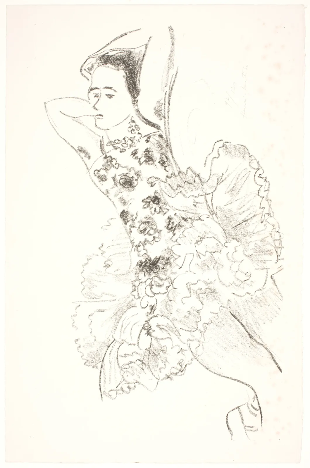 Danseuse allongée sur le dos, les mains derrière la tête, Henri Matisse