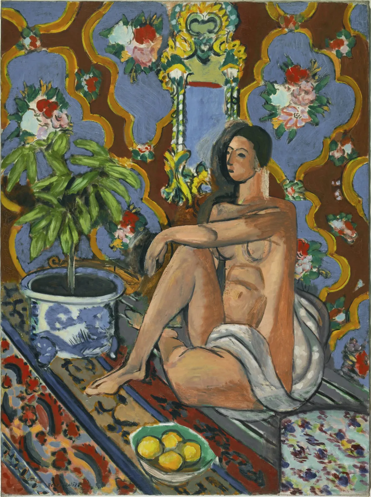 Figure décorative sur fond ornemental, Henri Matisse