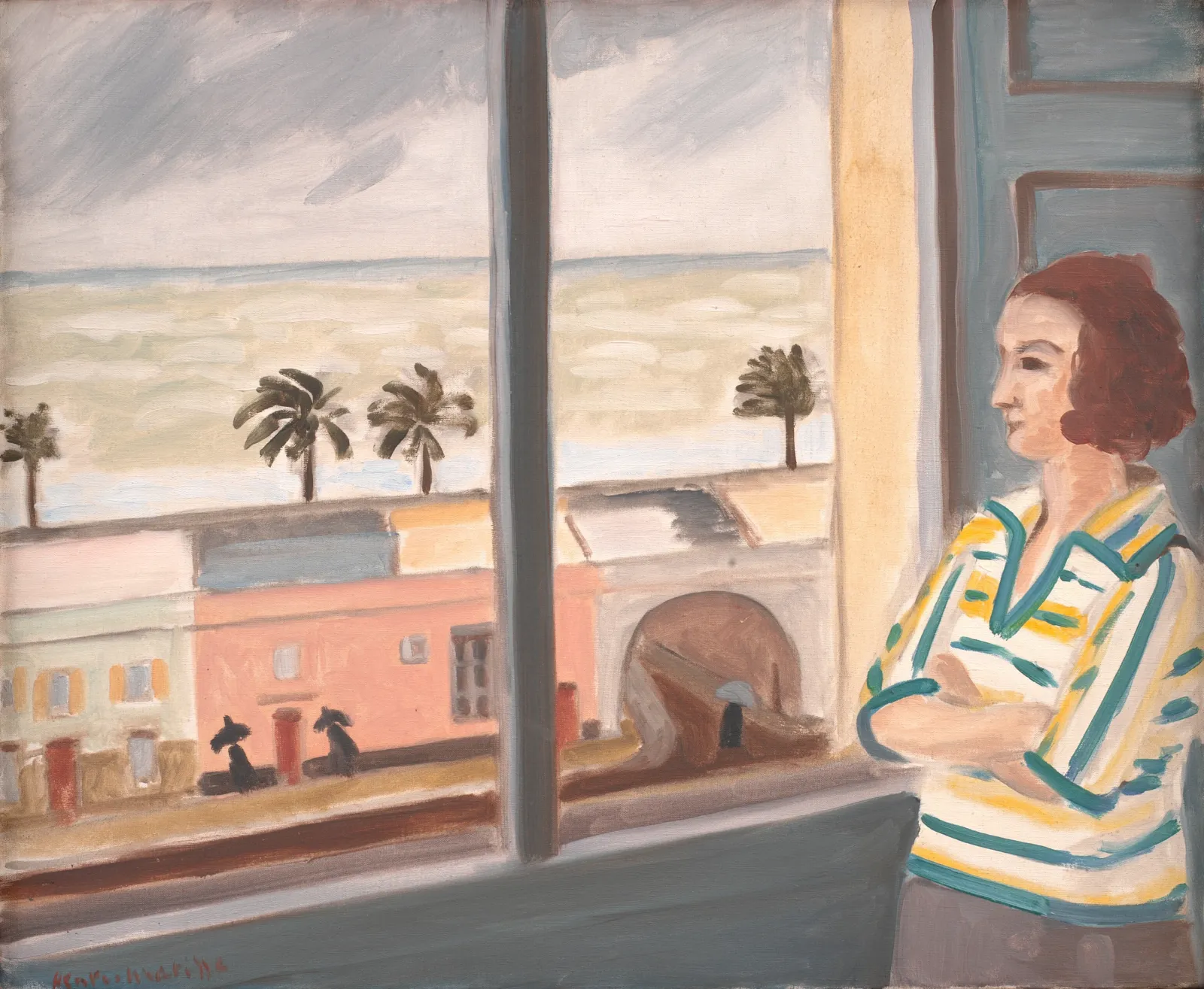 Jeune femme regardant la mer, jour de tempête, Henri Matisse