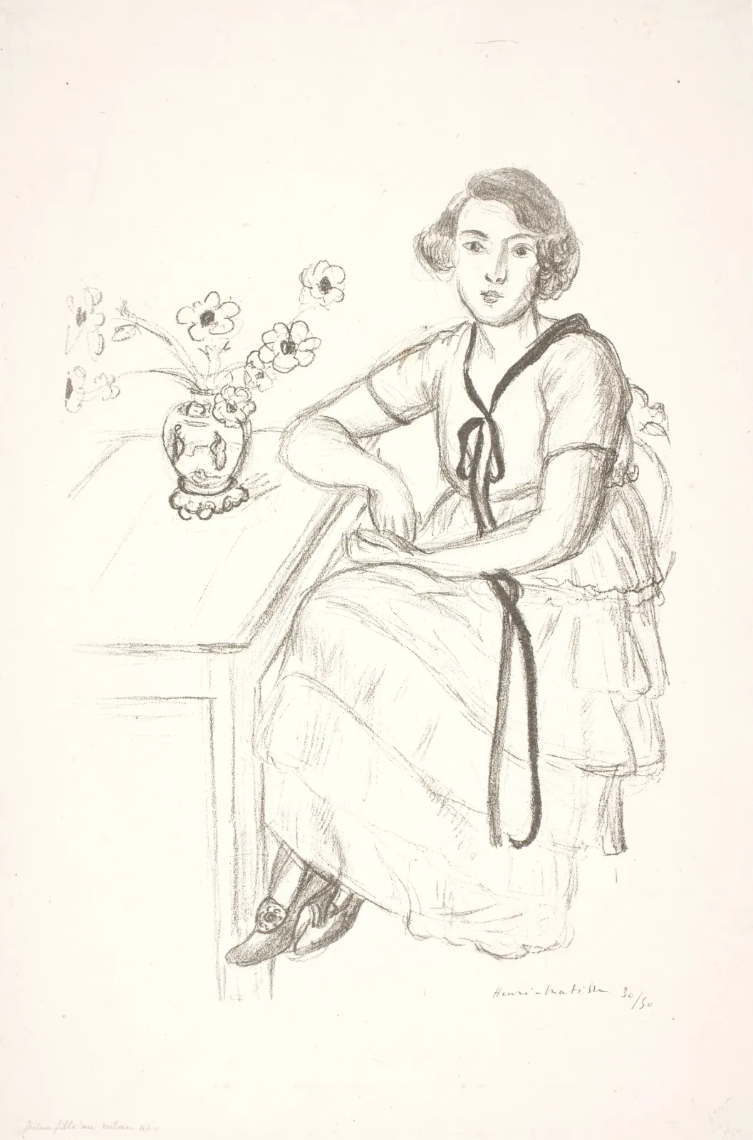 La robe jaune au ruban noir, Henri Matisse