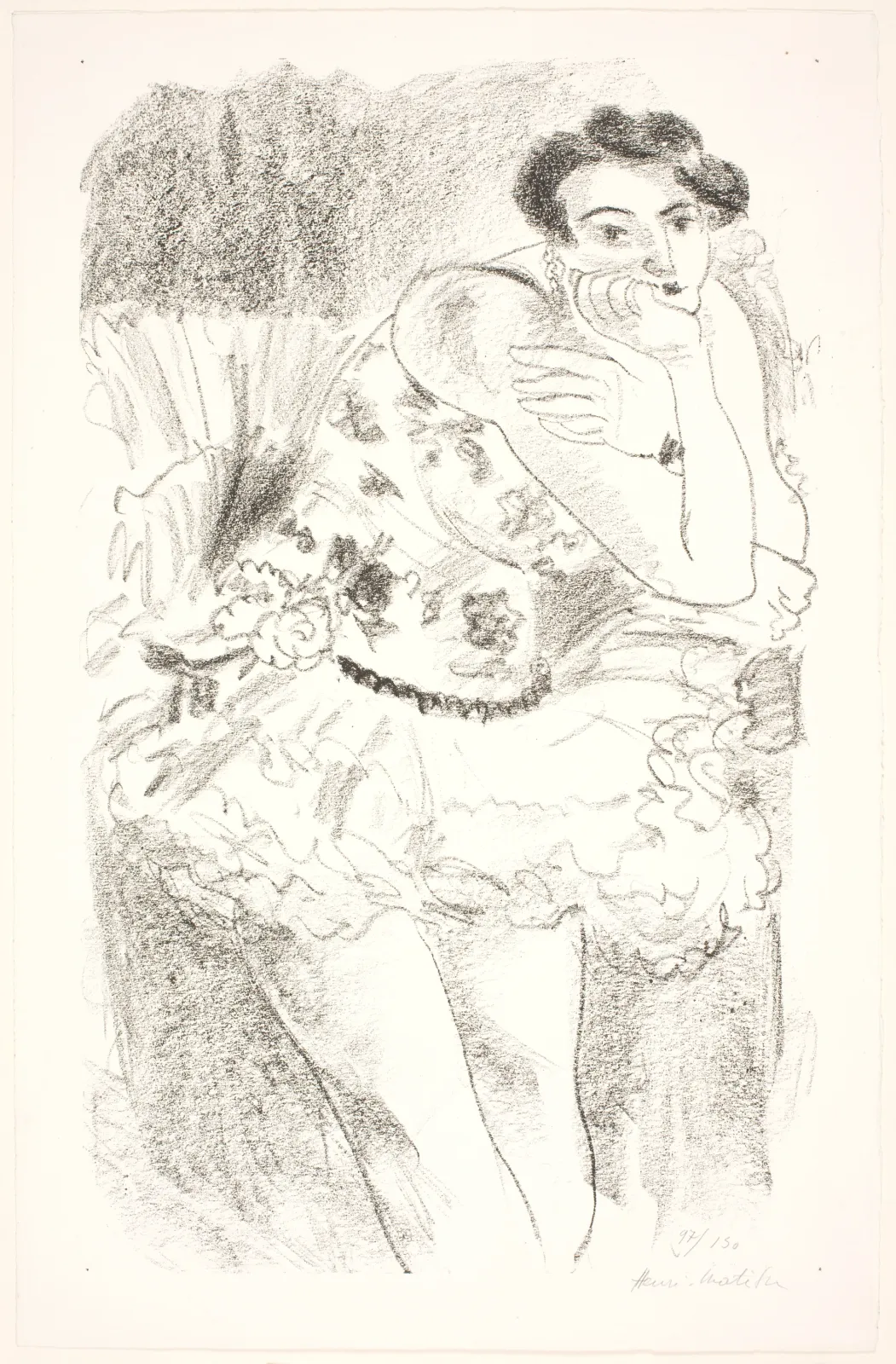 Danseuse debout, la tête appuyée sur sa main, Henri Matisse