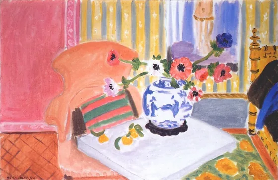 Anémones et Vase chinois — Henri Matisse