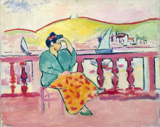 Dame sur une terrasse — Henri Matisse