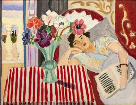 Femme et anémones — Henri Matisse