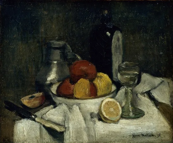 Nature morte à la bouteille de schiedam — Henri Matisse
