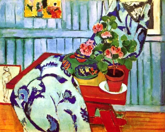 Nature morte au géranium — Henri Matisse