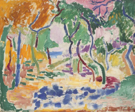 Paysage de Collioure. Étude pour "Le bonheur de vivre" — Henri Matisse