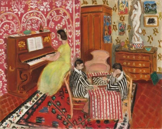 Pianiste et Joueurs de dames — Henri Matisse