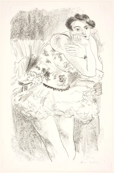 Danseuse debout, la tête appuyée sur sa main — Henri Matisse