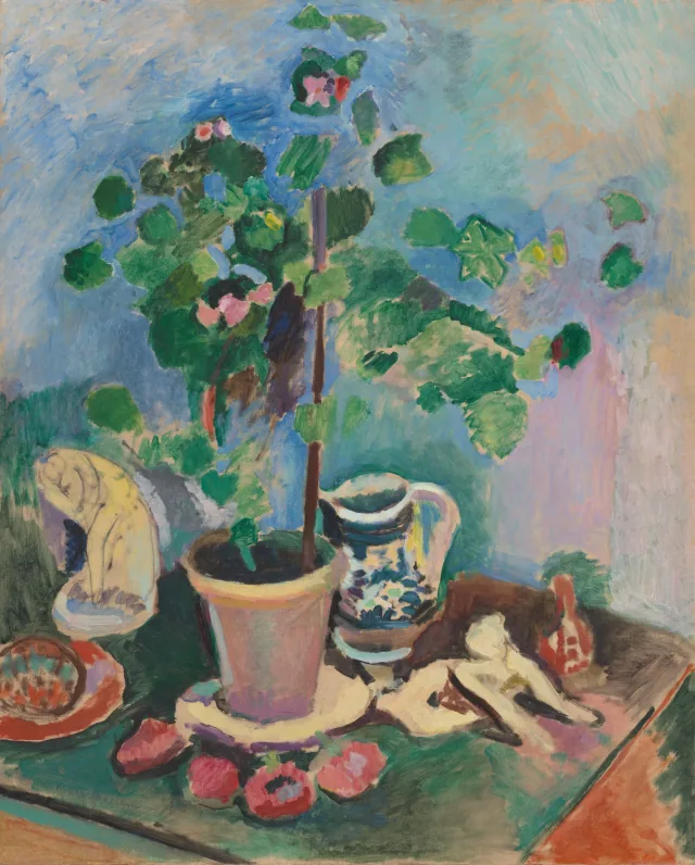 ゼラニウムのある静物
