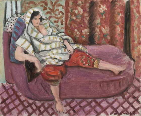 Femme au divan rose — Henri Matisse