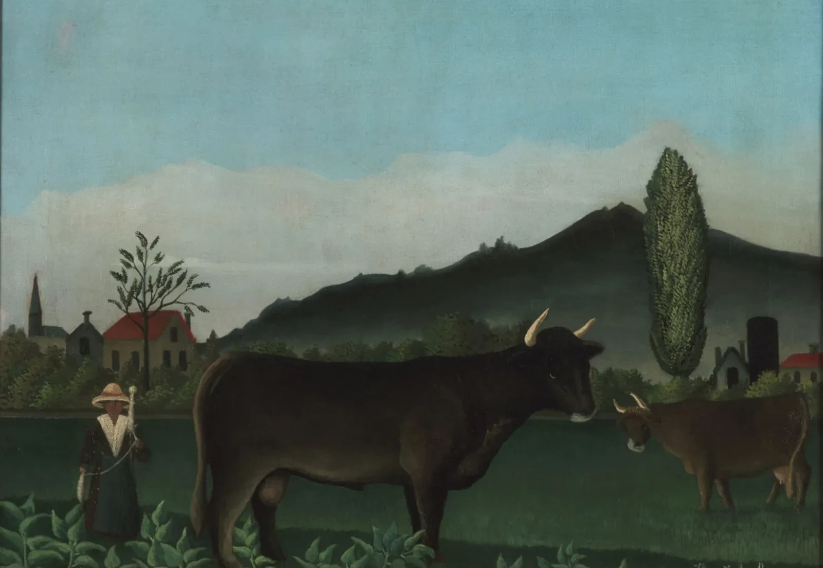 Landscape with Cattle, Henri Rousseau