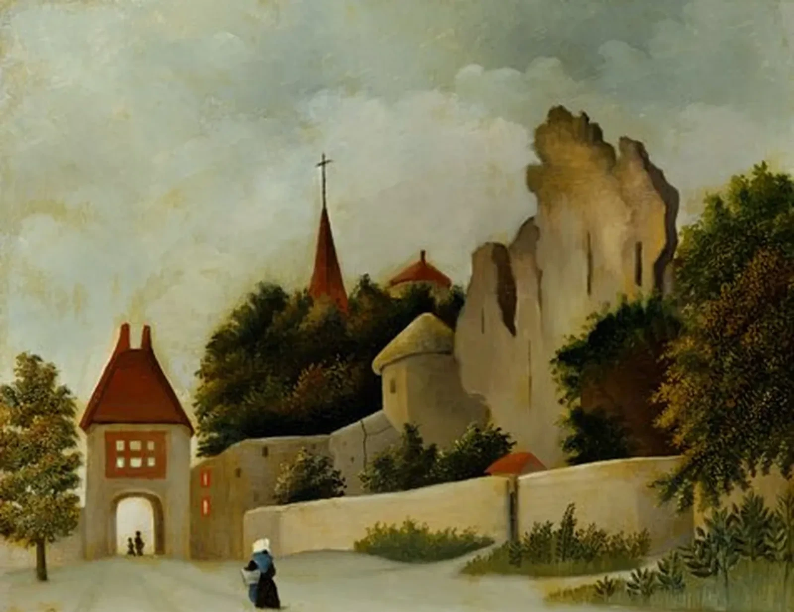 Paysage avec ruines, Henri Rousseau