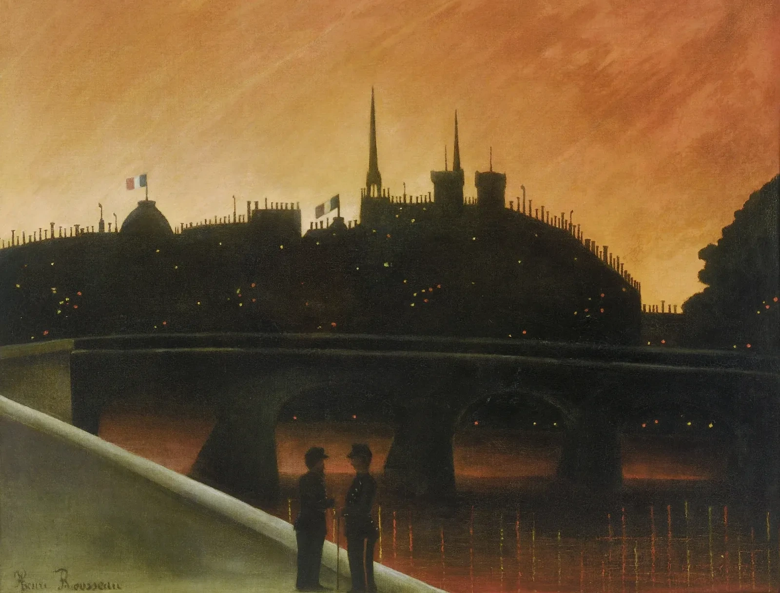 View of the Île de la Cité, Paris, Henri Rousseau