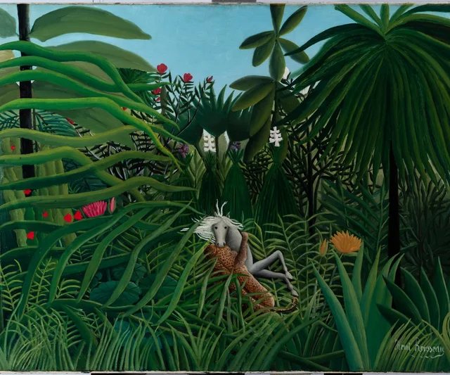 Cavalo atacado por um jaguar, Henri Rousseau