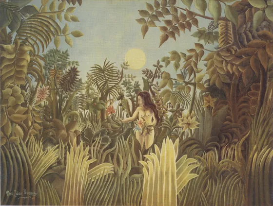 Ève dans le jardin d'Éden