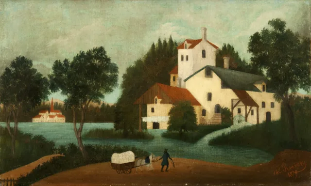 Landscape with Watermill, Henri Rousseau