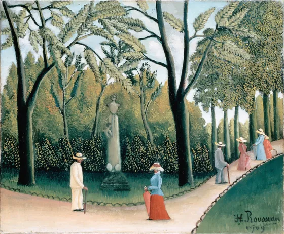 Le Jardin du Luxembourg. Monument à Chopin