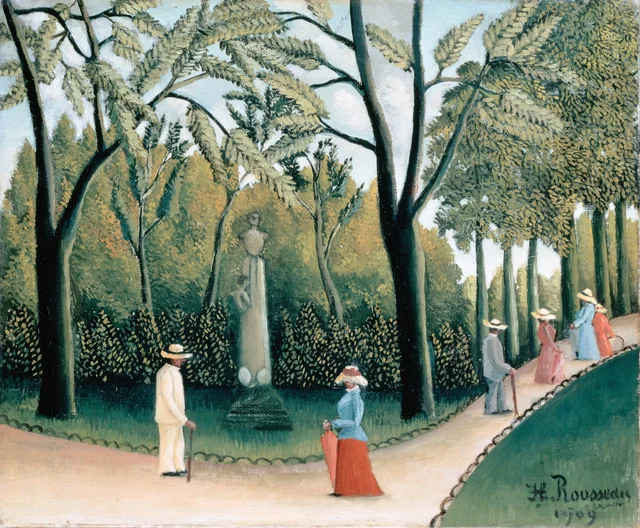El jardín de Luxemburgo. Monumento a Chopin