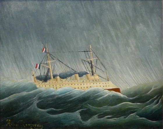 Le Navire dans la tempête