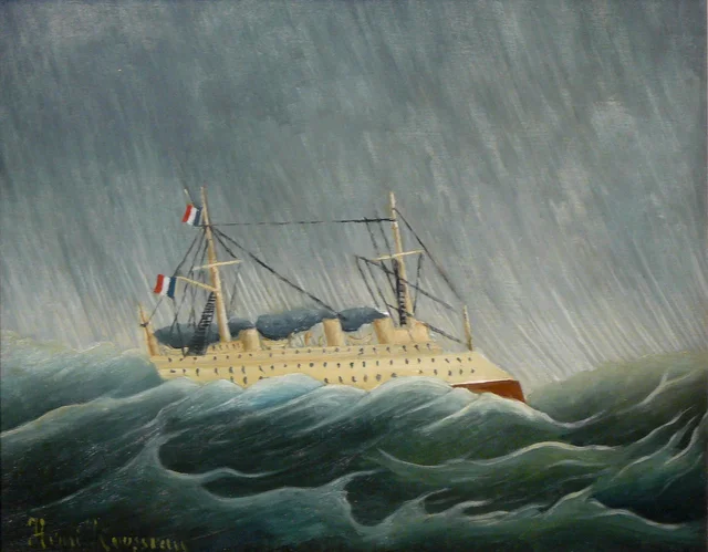 El barco en la tempestad, Henri Rousseau