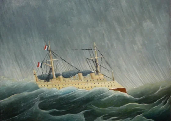 Le Navire dans la tempête