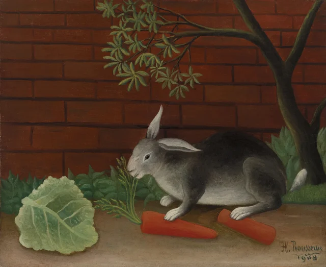 La comida del conejo, Henri Rousseau