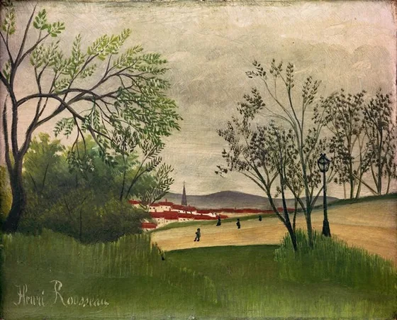 Paysage au clocher