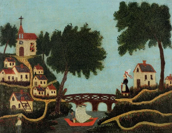 Paysage, le pont