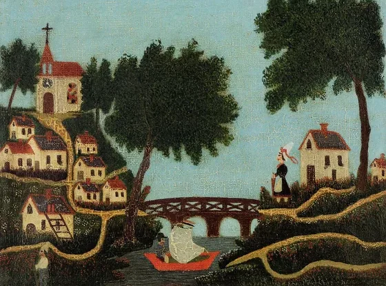 Paysage, le pont