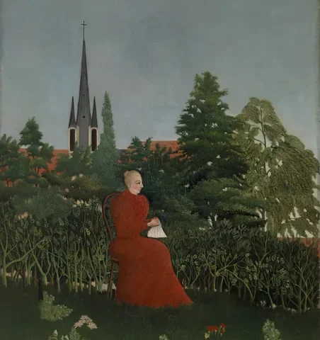 Portrait of a Woman in a Landscape (Portrait de femme dans un paysage)