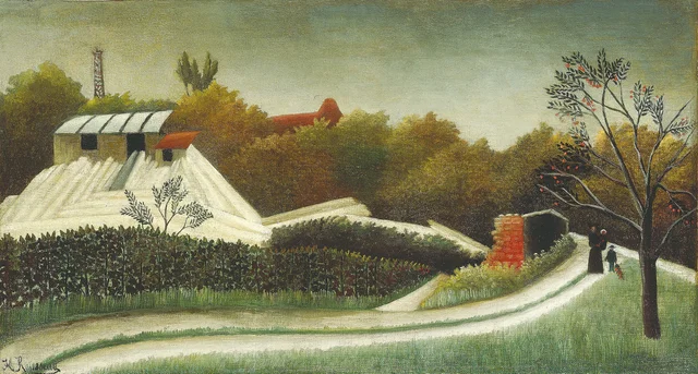 Aserradero en las afueras de París, Henri Rousseau