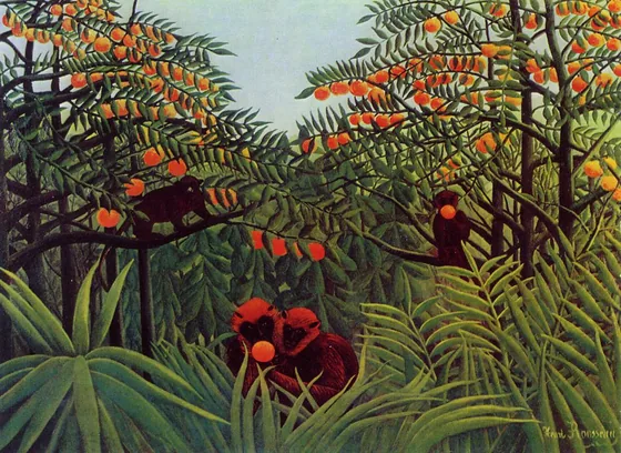 Singes dans la forêt vierge