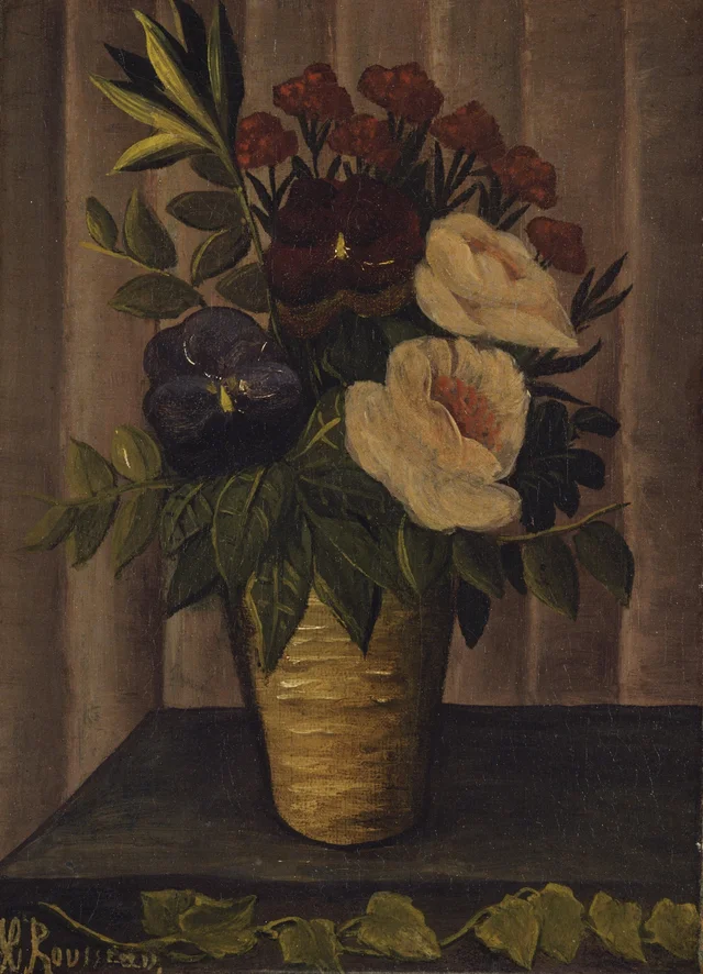 Still Life with Flowers, Henri Rousseau